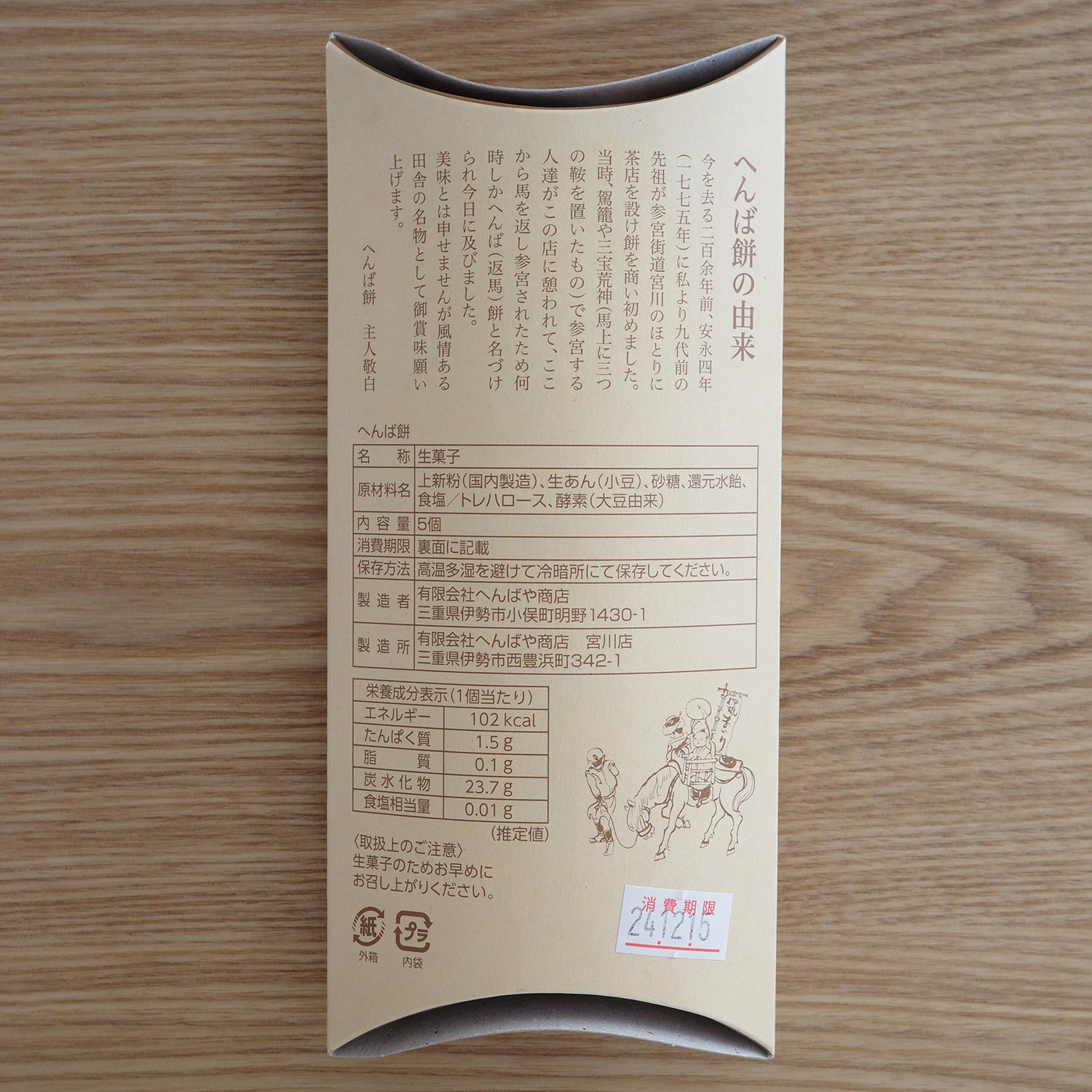 へん ば 餅 賞味 期限